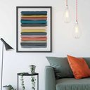 Ver imagem 1 de Quadro Abstrato Retangular Modelo 1 - Tela Canvas com Moldura Flutuante em Vários Tamanhos - Artfine