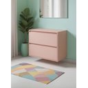 Ver imagem 1 de Gabinete para Banheiro 80cm MDF Rosa Dubai - On Móveis