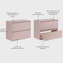 Ver imagem 2 de Gabinete para Banheiro 80cm MDF Rosa Dubai - On Móveis