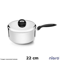 Panela Alumínio Polido 22 cm Eterna - Nigro - 1