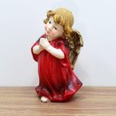 Ver imagem 4 de Enfeite Estatueta Anjinho Vermelho Anjo em Resina Natal 13cm