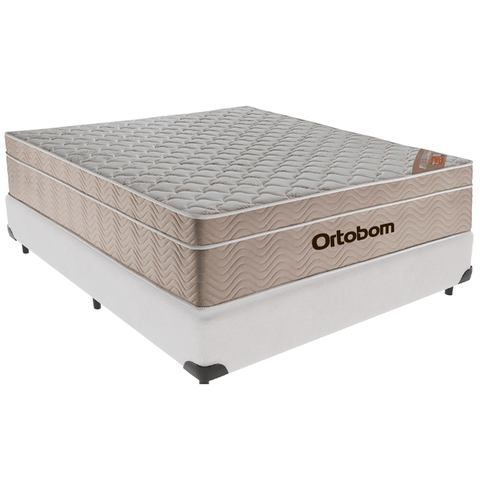 Cama Box e Colchão Airtech Springpocket Molas Ensacadas Viúvo Ortobom: Branco