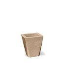 Ver imagem 1 de Vaso Plástico Grafiato Trapezio 35 Areia Nutriplan