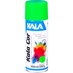 Tinta spray verde fluorescente kala cor 350ml\250g