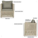 Ver imagem 2 de 2 Poltronas Madri Alumínio Corda Náutica Estofado 8 Trama Original