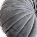 Ver imagem 4 de 2 Almofadas Redondas Rendy em Veludo 40 Cm Cor:cinza Claro