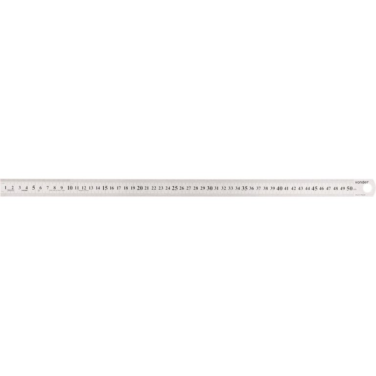 Escala de aço inox 600mm - Vonder