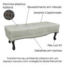 Ver imagem 3 de Calçadeira Recamier Queen 1,60m Vicenza Veludo - Pallazio - Cinza Prata