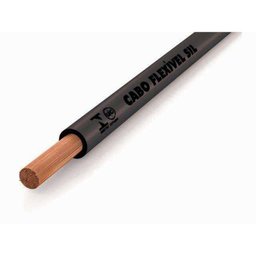 Cabo Flexível 4mm 50M Preto - 1 Cabo Flexível 4mm 50M Preto - 1