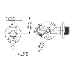 Torneira para Tanque e Jardim Docol DocolPrimor 672806 de Parede Cromada - 4