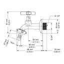 Ver imagem 3 de Torneira para Tanque e Jardim Docol DocolPrimor 672806 de Parede Cromada