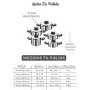 Ver imagem 3 de Jogo de Panelas 5 Peças Caldeirão Aluminio Polido Remaza
