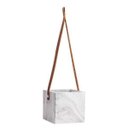 Ver imagem 1 de VASO CACHEPOT PENDENTE EM CONCRETO E COURO GRANDE - MART