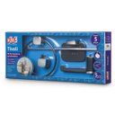 Ver imagem 3 de Kit de Banheiro 05 Peças Abs Herc Linha Tivoli Preto/cromado
