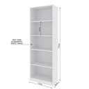 Ver imagem 2 de Estante Livreiro Multiuso Eliana com 5 Nichos Branco