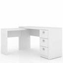 Ver imagem 2 de Conjunto de Escritório com Escrivaninha 02 pç CJ43018-021 Tecno Móbili - Branco