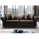 Ver imagem 1 de Sofá de 2 Lugares Revestimento Couro Sintético Preto