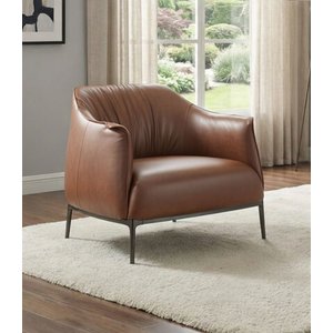 Poltrona Archibald Couro Legitimo Alto Padrão:457