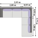Ver imagem 2 de Sofá de Canto 5 Lugares em Couro Sintético Branco - Cat001