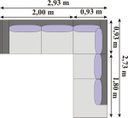 Ver imagem 2 de Sofá de Canto 5 Lugares em Couro Sintético Branco - Cat001