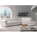 Ver imagem 1 de Sofá de Canto 5 Lugares em Couro Sintético Branco - Cat001