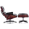 Poltrona Charles Eames de 1 Lugar com Banqueta - Chm001 - 2