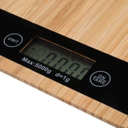 Balança Digital Cozinha Madeira Bambo 5kg Unyhome Bc180701 - 5