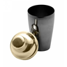 Coqueteleira de Aço Inox Preta e Dourada 500ml - Lyor - 2