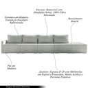 Ver imagem 3 de Sofá Ilha Modulado Milos 432cm Puff Lateral Bouclê Cinza G33 - Gran Belo