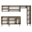 Ver imagem 7 de Armário de Cozinha Compacta 261 cm Rustic/Cinza Emilly Madesa 09