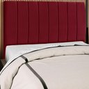 Ver imagem 4 de Cabeceira Casal 140cm Allia Suede Vinho Rm Vinho