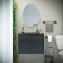 Ver imagem 1 de Gabinete para Banheiro 49x60,6cm Fenix Preto