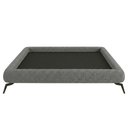 Ver imagem 4 de Cama King Base Box Pés Ferro 210cm Nami Linho Cinza Escuro - Nexta Casa