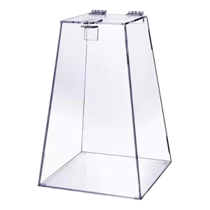 Urna Piramide em Acrilico Cristal 400 X 200 X 700 X 3mm