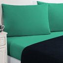 Ver imagem 1 de Jogo de Cama Malha Lençol 100% Algodão Gran Moratta 4 Peças King - Azul Marinho-verde Jade