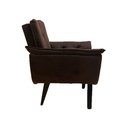 Ver imagem 2 de Poltrona Decorativa Opala Plus para Sala de Estar Quarto Escritório - Marrom .