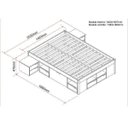 Ver mais imagens de Cama Casal Multifuncional Madeira Maciça 6 Gavetas Charme