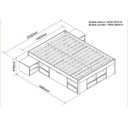 Ver imagem 4 de Cama Casal Multifuncional Madeira Maciça 6 Gavetas Charme