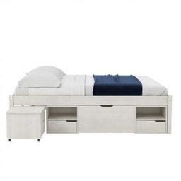 Cama Casal Multifuncional Madeira Maciça 6 Gavetas Charme - 9 Cama Casal Multifuncional Madeira Maciça 6 Gavetas Charme - 9