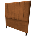 Ver imagem 2 de Cabeceira Casal 1.40 cm para Cama Box Laura Suede:Terra Cota