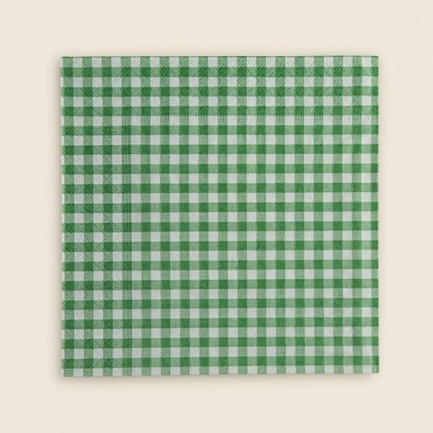 Guardanapo Importado Vichy Papel Verde 33x33 - A\casa