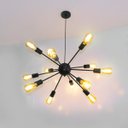 Ver imagem 1 de Luminária Pendente Sputnik para 12 Lâmpadas - Preta