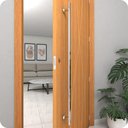 Ver imagem 5 de Puxador Inox Para Porta De Correr Vidro Madeira 90cm M.S