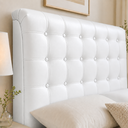 Ver imagem 3 de Cabeceira Ana Estofada Corino Modena p/ Cama Box Casal 140cm Quarto