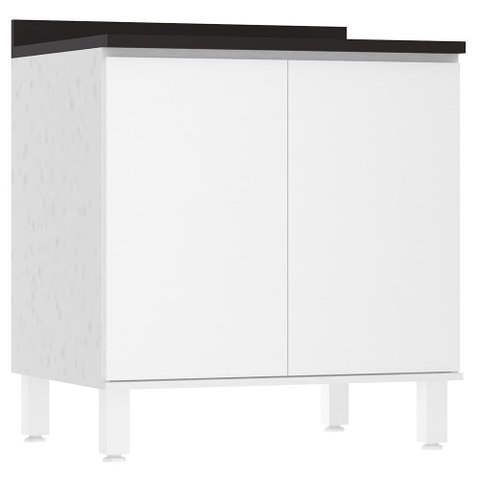 Balcão de Cozinha com Tampo 70cm 2 Portas Dora Luciane Móveis