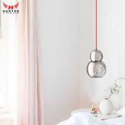 Luminária Pendente para Cabeceira de Cama, Sala de Jantar e Estar Iglu Cromada para 1 Lâmpada E- - 4