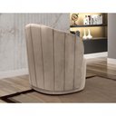 Ver imagem 2 de Poltrona Stela Decorativa em Veludo Espuma D28 Capuccino Bella Decor
