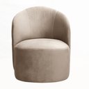 Ver imagem 5 de Poltrona Stela Decorativa em Veludo Espuma D28 Capuccino Bella Decor