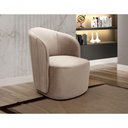Ver imagem 3 de Poltrona Stela Decorativa em Veludo Espuma D28 Capuccino Bella Decor