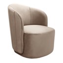 Ver imagem 1 de Poltrona Stela Decorativa em Veludo Espuma D28 Capuccino Bella Decor